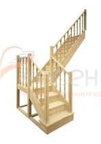 Видео сборки лестницы - Деревянная межэтажная лестница ЛЕС-04