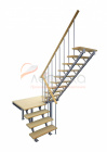 Комбинированная межэтажная лестница ЛЕС-06 - превью фото 1