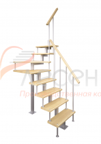 Видео сборки лестницы - Модульная малогабаритная лестница Компакт (с поворотом 90 градусов)