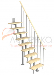 Модульная малогабаритная лестница Линия (h 2025-2250)