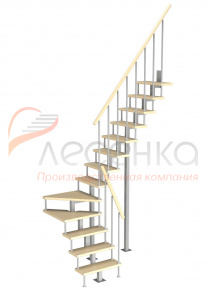 Модульная малогабаритная лестница Компакт 3/8 (h 2925-3150)