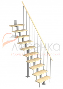 Модульная малогабаритная лестница Линия (h 2250-2475)
