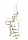 Модульная малогабаритная лестница Компакт 4/3 (h 2025-2250) - превью фото 1