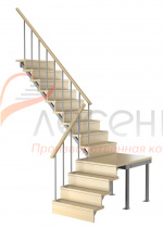 Видео сборки лестницы - Комбинированная межэтажная лестница ЛЕС-15