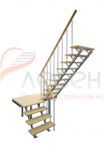 Видео сборки лестницы - Комбинированная межэтажная лестница ЛЕС-06