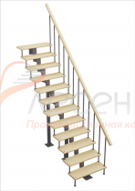 Видео сборки лестницы - Модульная лестница Стандарт (прямой марш)