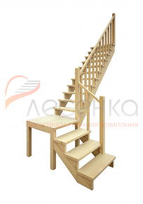 Деревянная межэтажная лестница ЛЕС-08