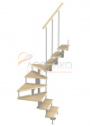 Модульная малогабаритная лестница Эксклюзив - превью фото 1